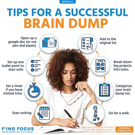 Tips for a successful brain dump️ | Brain dump, How to focus better, Self improvement tips