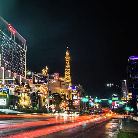 Las Vegas Nevada City Skyline And Vegas Strip At Night Photograph by Alex Grichenko | Pixels