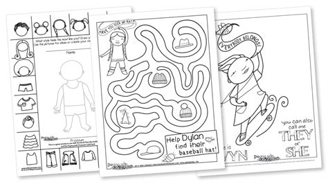 Coloring Pages & Posters - The Gender Wheel