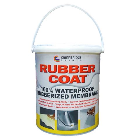 Campbridge Rubber Coat 100% Waterproof Rubberized Membrane - 4L | Shopee Philippines