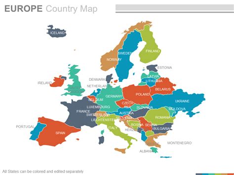 Europe Map Powerpoint Presentation Template - vrogue.co