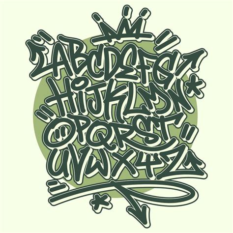 Graffiti Alphabet 227320 Vector Art at Vecteezy