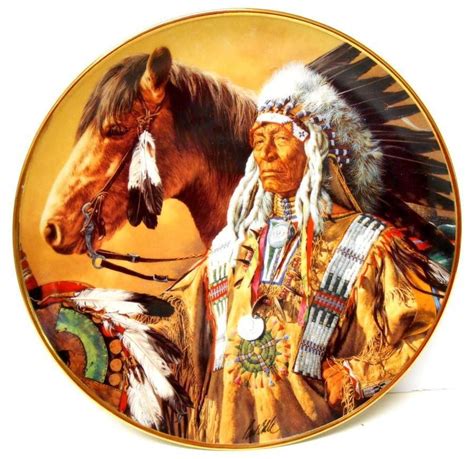 Native American collector plate Indian Chief Franklin Mint Pride Of The ...