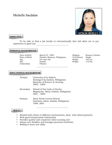 michelle revised resume