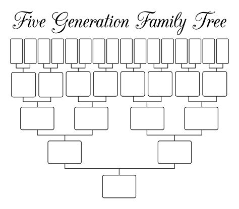 Generation Family Tree Template - 10 Free PDF Printables | Printablee