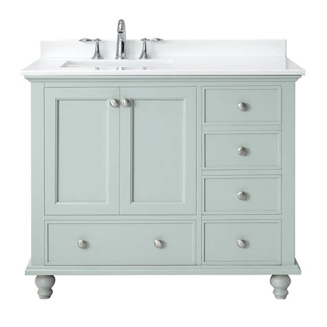 48 Inch Bathroom Vanity Offset Sink : 48 Millie Teak Vanity For Left Offset Rectangular ...