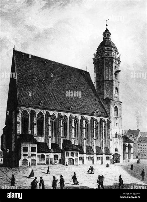 St thomaskirche leipzig 1850 hi-res stock photography and images - Alamy