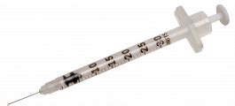 SureComfort U-100 Insulin Syringes 31 Gauge, 3/10cc, 1/4"- 10ct