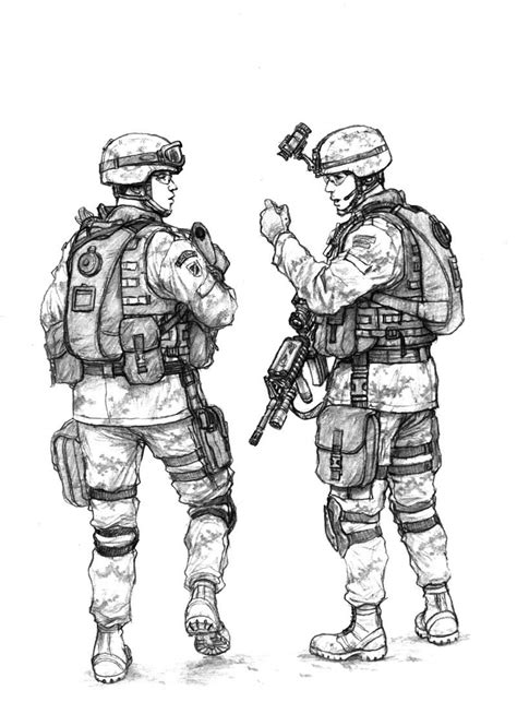 Red skies 'troops on Patrol' by Edwardhornet on DeviantArt Soldier ...