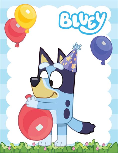 Wall Picture 6 Bluey | 2nd birthday party themes, Birthday party games ...