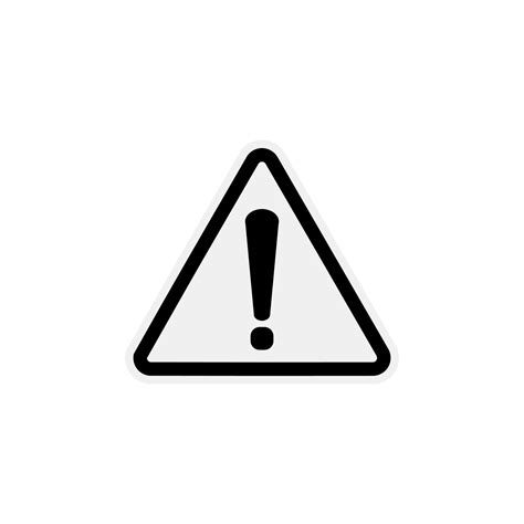 White Warning Dangerous attention icon vector, danger symbol, filled flat sign, solid pictogram ...