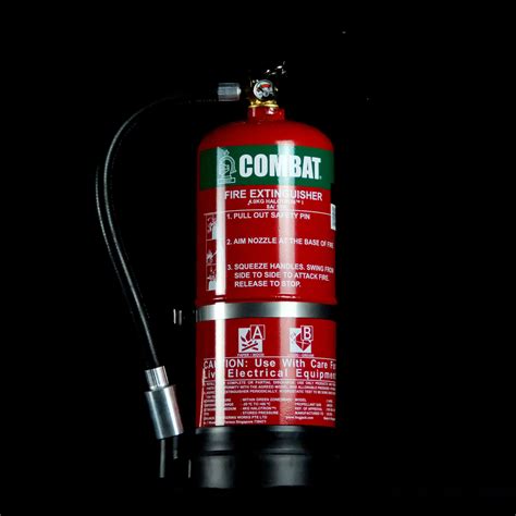 Halotron Stored Pressure Fire Extinguisher (4kg) – COMBAT Brand Fire ...