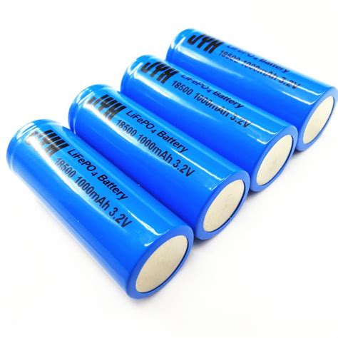 3.2V ICR18500 1000MAH LIFEPO4 BATTERY - LFP18500-1000 - JYH (China ...