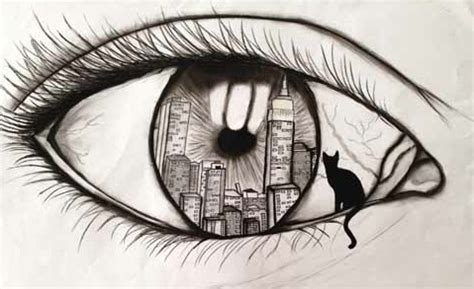 Surreal Eye Drawing at GetDrawings | Free download