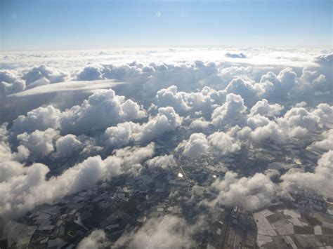 Free Images : horizon, cloud, sky, sunlight, mountain range, plane, flight, cumulus, plain, top ...