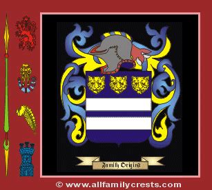 Wright family crest and meaning of the coat of arms for the surname Wright, Wright name origin