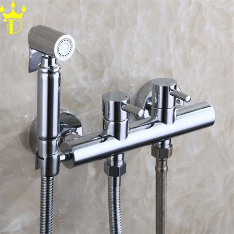 Wall Mounted Handheld Shattaf Bidet Portable Toilet Spray Shower 150 cm ...