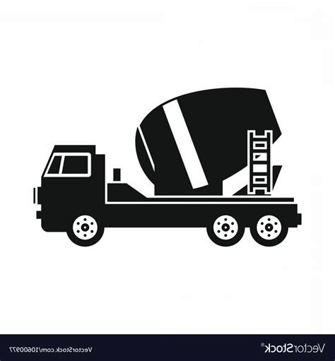 Concrete Truck Vector at Vectorified.com | Collection of Concrete Truck ...