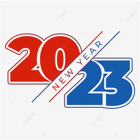 New Year 2023 Vector Hd PNG Images, New Year 2023 Logo, New Year, 2023, Logo Text PNG Image For ...