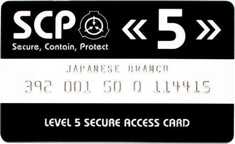 High Security Access Card for SCP Foundation: Russian Branch (Level 4) in Nepal at NPR 6131 ...