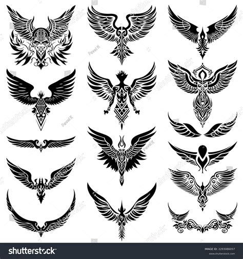 Tribal Tattoo Element Set Very Crisp Stock Vector (Royalty Free) 2293086057 | Shutterstock