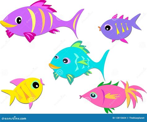 Colorful Group Of Fish Stock Images - Image: 12815604