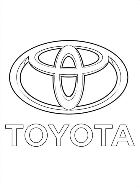 Coloring pages: Coloring pages: Toyota - logo, printable for kids ...