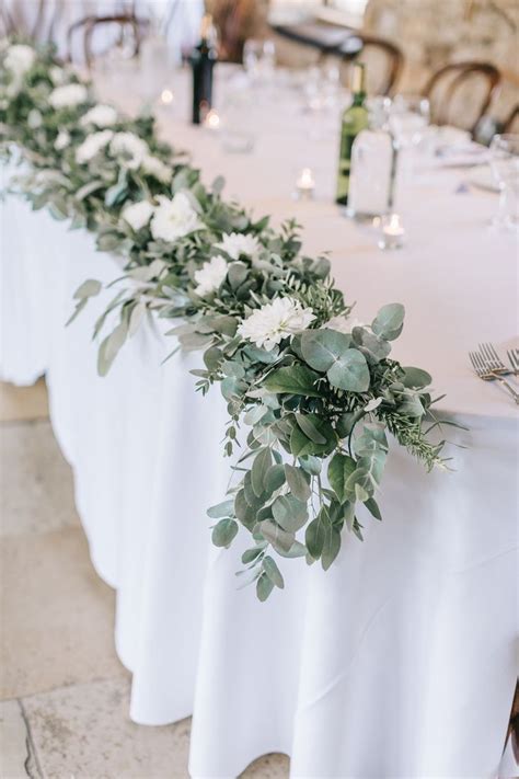 Healey Barn Wedding - Rustic Natrual Greenery | Wedding table flowers ...