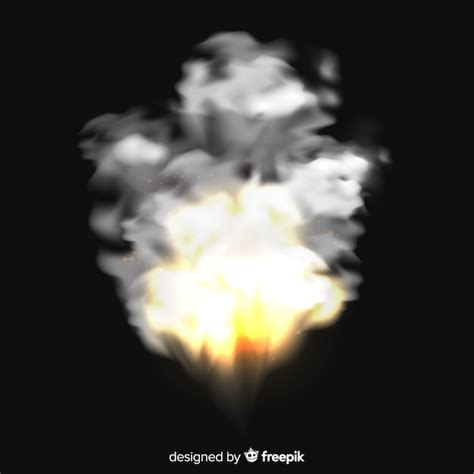 Free Vector | Bomb smoke effect realistic style