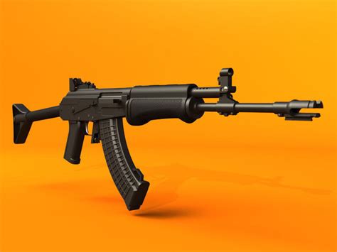 Assault rifle RK 62 free 3D Model animated - CGTrader.com