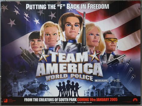 Team America: World Police (teaser) Original Movie Poster UK quad 40"x30" - Simon.Dwyer - a fast ...