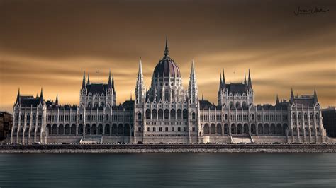 building, Budapest, sky, Hungarian Parliament Building, Hungary HD Wallpaper