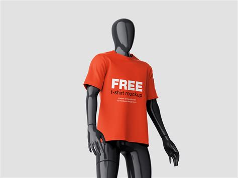 Free t-shirt mockup on mannequin - Mockups Design