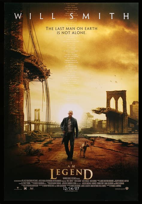 I Am Legend (2007) Original One-Sheet Movie Poster - Original Film Art - Vintage Movie Posters