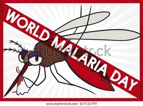 Cartoon Poster Female Mosquito Just Finishing Stock Vector (Royalty Free) 627532799 | Shutterstock