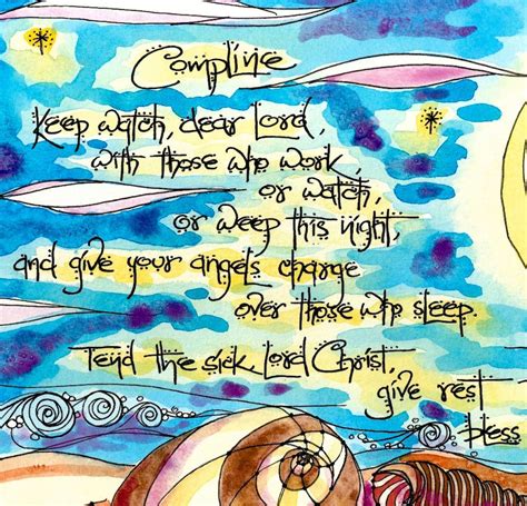 Anglican Compline St Augustine Prayer Art Art Print - Etsy