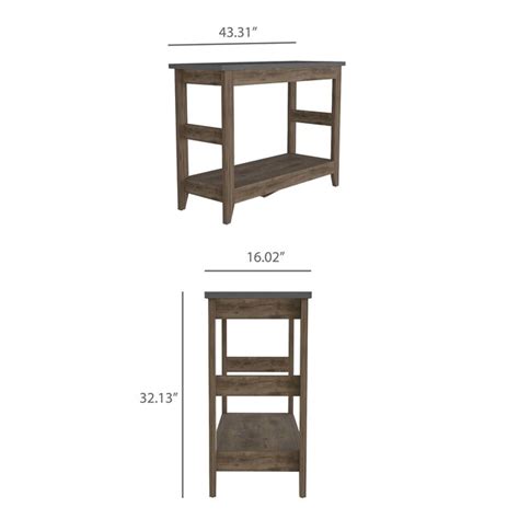 RST Brands Paulson Rustic Black Console Table at Lowes.com