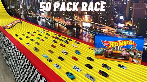 Hot Wheels 50 Pack Race! - YouTube