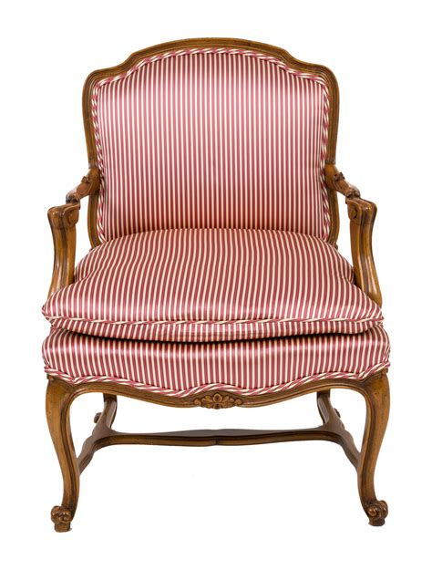 Chair Silk Upholstered Regency-Style Chairs - Brown Seating, Furniture - CHAIR20353 | The RealReal