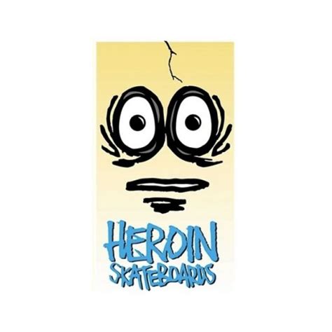 Heroin Skateboards - Egg 6in - Sticker - Flatspot Longboard Shop