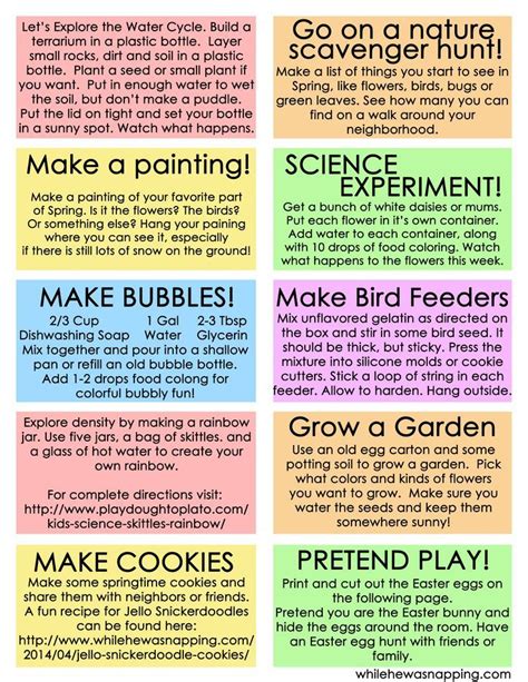 This set of springtime activities for kids will help ward off the boredom. 10 Educational ...