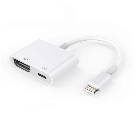 Lightning to HDMI, Lightning Adapter Cable, 1080P Lightning Digital AV ...