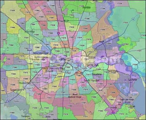 Pasadena Zip Code Map | Zone Map