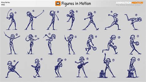 ArtStation - Animation Mentor - Figures in Motion Sketch