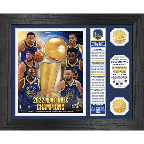 Golden State Warriors 2022 NBA Finals Champions Banner Bronze Coin ...