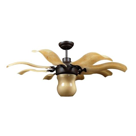 Vento Fiore 42 in. Roman Bronze Retractable Ceiling Fan-J-00064 - The Home Depot