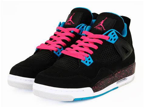 Air Jordan 4 Retro GS 'Black Vivid Pink'