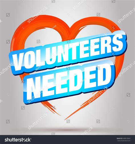 Volunteer. Stock Vector Illustration 440610043 : Shutterstock