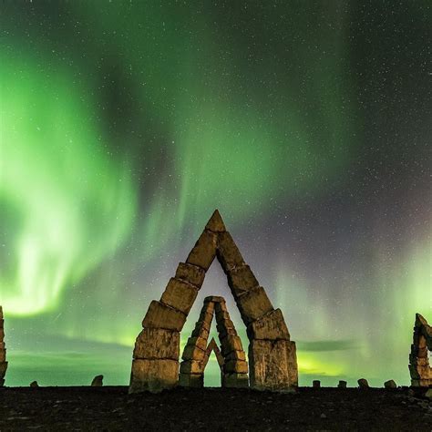 The little known #ArcticHenge in North Iceland. Photo by @NissimHasan_foto.video Iceland Travel ...