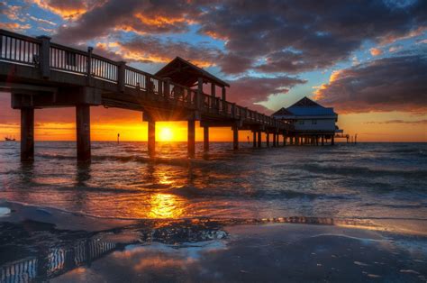 Amazing Clearwater Beach en Floride Sunset 4K Photographic | Etsy